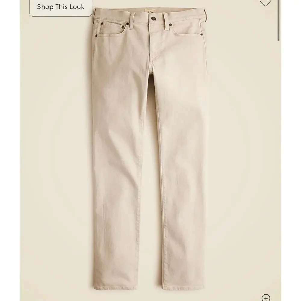 J. Crew 484 Slim-fit Bergen five-pocket pant in Sandwashed Canvas NWT size 35/32